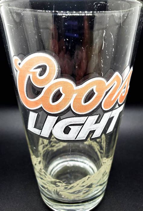 Vintage Coors Light Pint Glass - Etsy