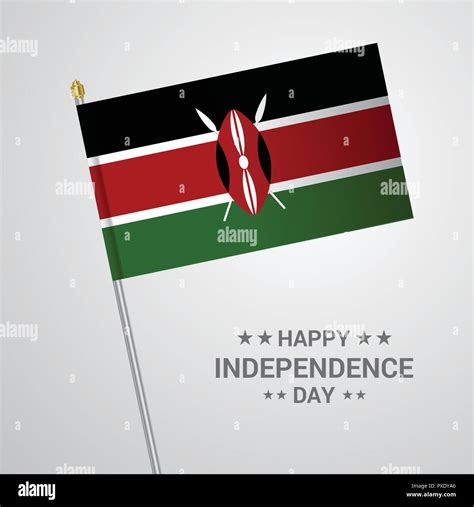 Kenya Independence day typographic design with flag vector Stock Vector Image & Art - Alamy