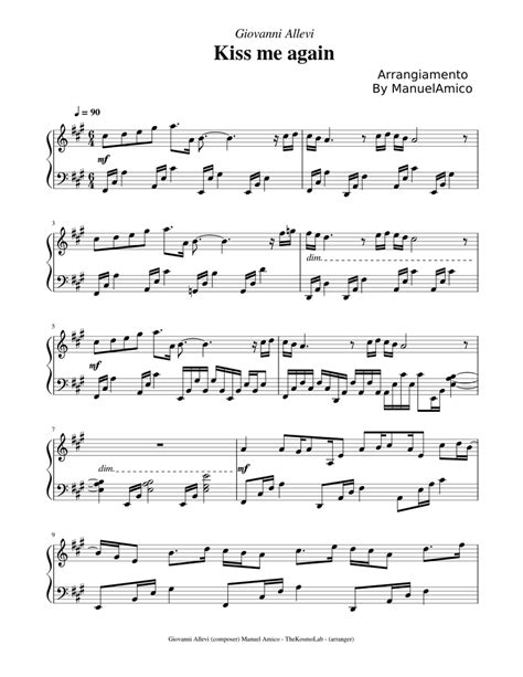 Kiss Me Again - Giovanni Allevi Sheet music for Piano (Solo ...