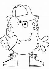 Free & Easy To Print Monster Coloring Pages  Tulamama sketch template