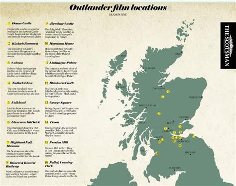 The ultimate Outlander filming location map | Outlander filming ...