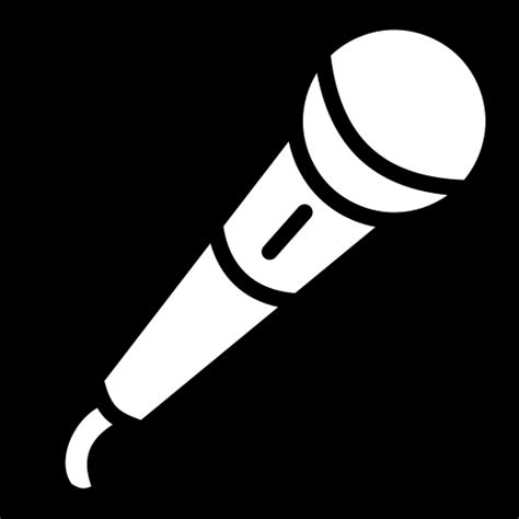 Microphone icon | Game-icons.net