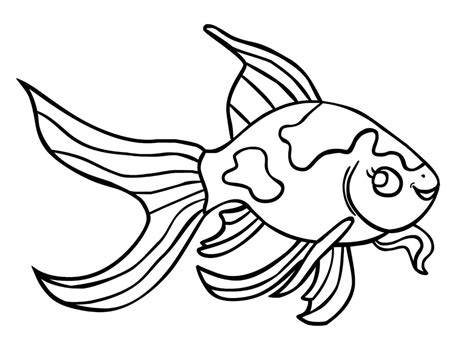 Free Printable Goldfish Coloring Pages For Kids