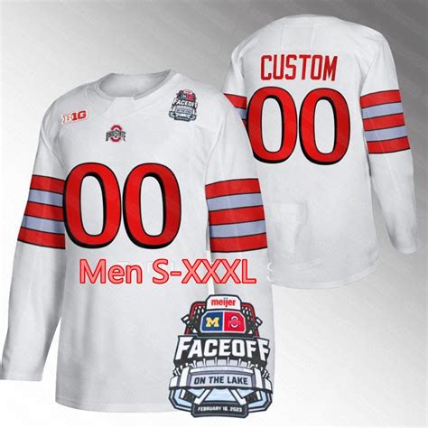 Thr 2023 Ohio State Buckeyes Futbol Ilham Kaynağı Hokey Jersey Gustaf ...