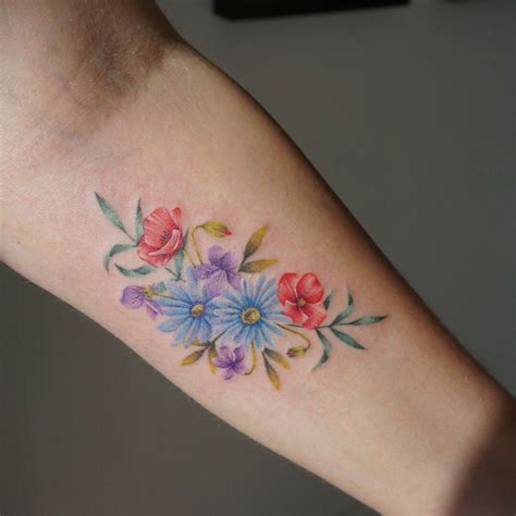 17 Fine Line Pastel Tattoos by G. No | Pastel tattoo, Colour tattoo for ...