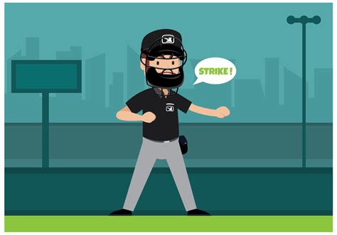 Free Baseball Umpire Character Vector 159085 Vector Art at Vecteezy