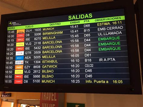 Salidas aeropuerto de Málaga AGP - Costa del Sol