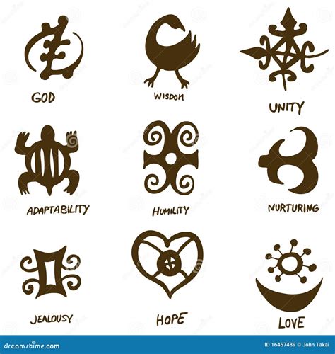 Adinkra Symbols Cartoon Vector | CartoonDealer.com #16457489