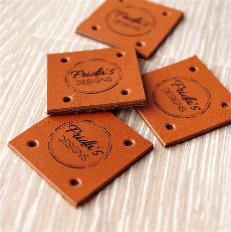 Custom clothing labels leather labels personalized leather | Etsy