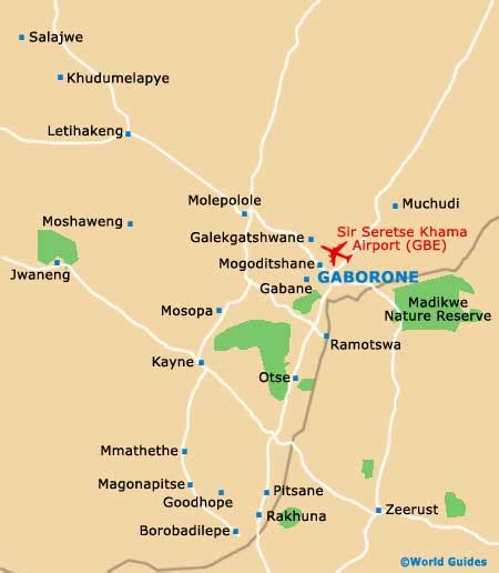 Map Of Gaborone