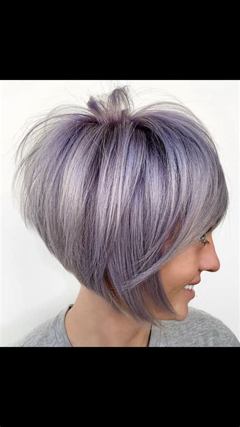 Pin by Jann Van Pelt on Hair color ideas | Short silver hair, Lavender ...