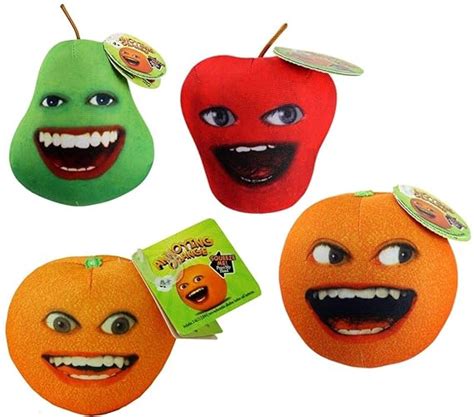 Annoying Orange 3.5" Talking Plush Set Of 4: Amazon.co.uk: Toys & Games