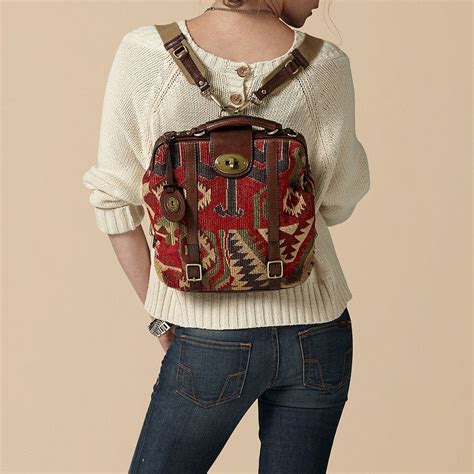 vintage inspired fossil backpack. i think i'm in love. Mini Backpack, Backpack Purse, Leather ...