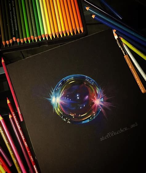 Prismacolor Pencil Drawings On Black Paper