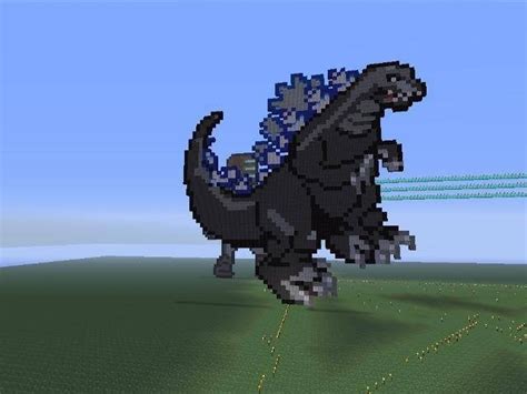 My Minecraft Godzilla pixel art : GODZILLA