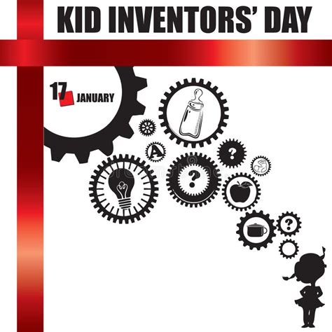 Happy Kid Inventors Day stock vector. Illustration of banner - 239253799