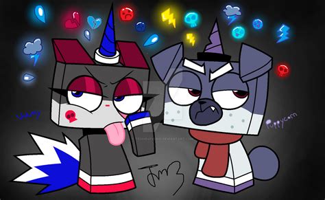 Uniflip Unikitty and Puppycorn by Teddie4Ever01 on DeviantArt