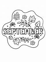 Printable September Image coloring Page  Download Print Or Color sketch template