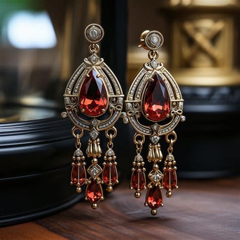 Premium AI Image | Exquisite Luxurious Earrings