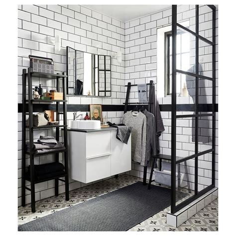 VILTO Shelf unit - black - IKEA | Diy bathroom storage, Small bathroom, Storage stool