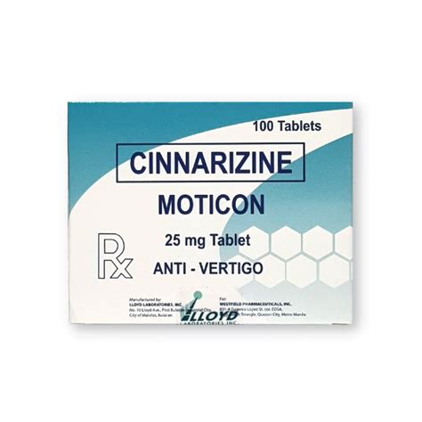 Cinnarizine 25mg, Tablet - Phil Generic Medicine