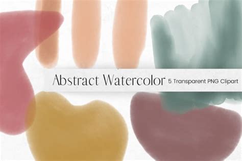 Abstract Watercolour Brushstroke Clipart Graphic by Pixafied · Creative ...