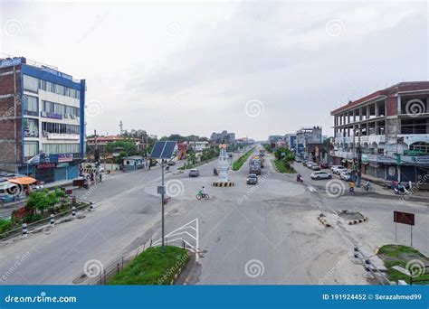 Bhairahawa, Nepal - July 13 2020: Intersection At Siddhartha Highway In Bhairawa, Nepal. The ...