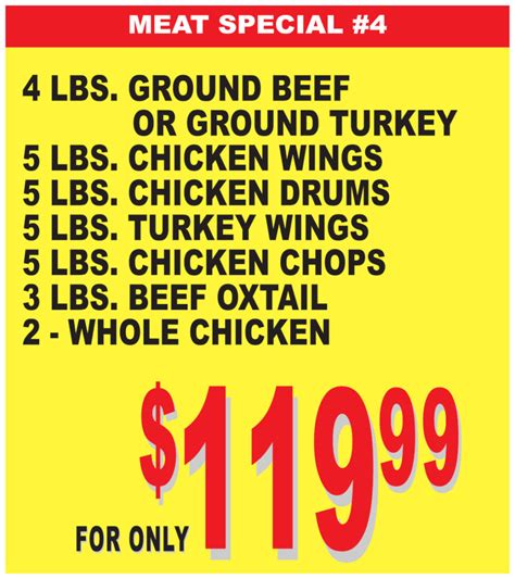 Newest Meat Specials – Four Seasons Meat Market