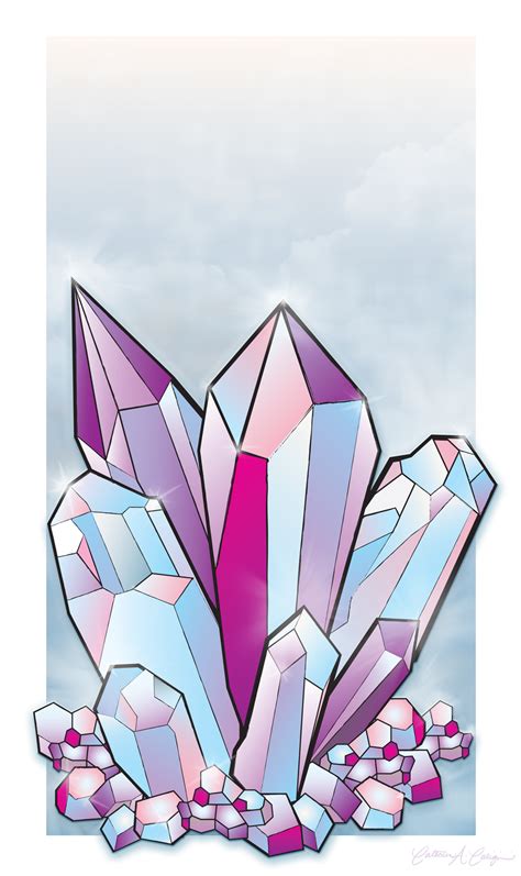 quartz cluster tattoo - Google Search | Crystal drawing, Drawings, Crystal cluster drawing