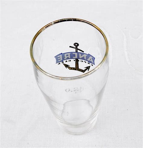 RESERVED FOR EMMA 2 Vintage French Beer Glasses Ancre Export Beer From ...