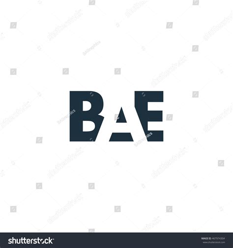 Bae Logo Vector Graphic Branding Letter Stock Vector (Royalty Free ...