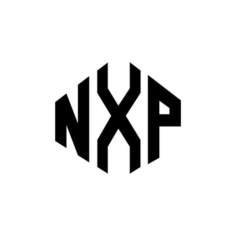 NXP letter logo design with polygon shape. NXP polygon and cube shape logo design. NXP hexagon ...