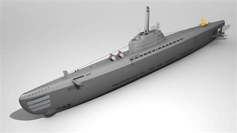 Type XXI U-boat Submarine Model - TurboSquid 1892878