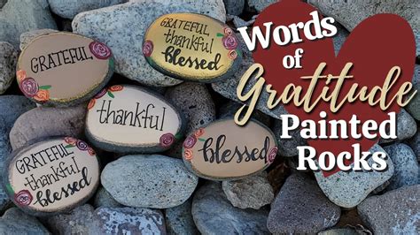 Rock Painting - Words of Gratitude 🙏🏼 - YouTube