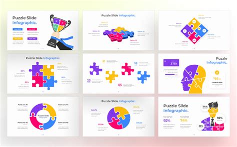 Puzzle PowerPoint Infographic Template - TemplateMonster