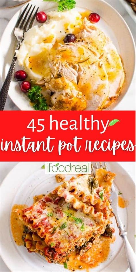 45 Best Healthy Instant Pot Recipes - iFoodReal.com