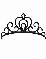 Princess Tiara Crown Coloring Page sketch template