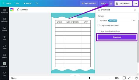 How to Create and Customize Tables in Canva