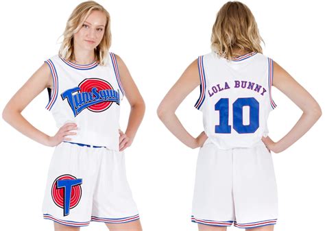 Buy Freeze Space Jam Tune Squad Logo Lola Bunny #10 White Basketball ...