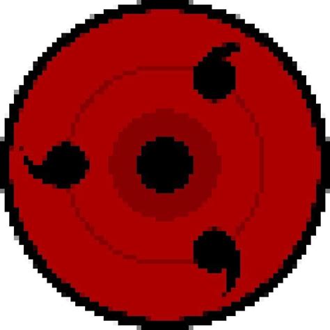 Some Sharingan pixel art I did. Hope you guys like it : r/Naruto