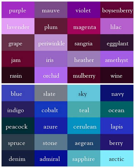 √ Purple Blue Color Name