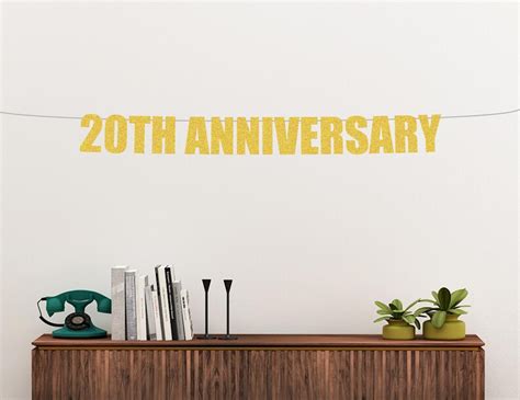 20th Anniversary banner anniversary banner 20th anniversary | Etsy