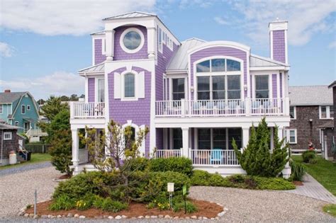 most beautiful exterior of house color combinations purple white door windows … | Exterior house ...