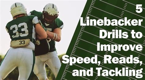 5 Linebacker Drills to Improve Speed, Reads, and Tackling