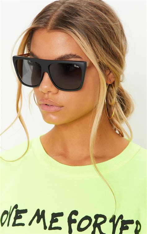 Quay Australia Black Otl Ii Sunglasses | PrettyLittleThing USA