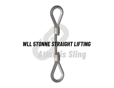 WLL 5Tonne Steel Wire Rope Sling WIth Both End Thimble Eye