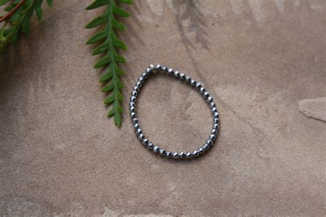 Faceted Hematite Bracelet - Meaningful Accents