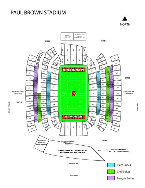 Paycor Stadium Seating Chart 2023 | Paul Brown stadium seating chart: What You Need to Know ...