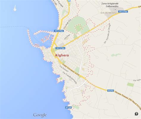 Map of Alghero