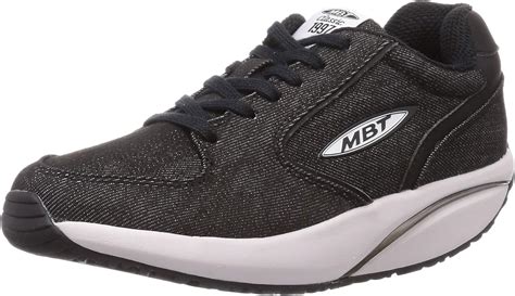 MBT Rocker Bottom Shoes Women’s – Casual Walking Shoe 1997 - Denim Black: Buy Online at Best ...